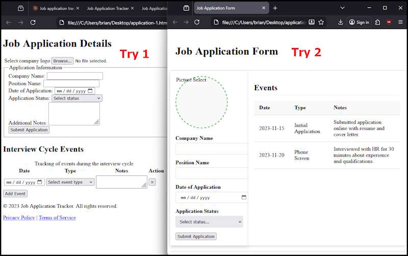 LM Studio HTML final result